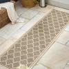 JONATHAN Y Moroccan Trellis Indoor Outdoor Area Rug 3X5 Espresso/Taupe, Trebol Textured Weave for Backyard, Patio, Porch, Easy-Cleaning, High Traffic, Pet-Friendly, Non-Shedding (SMB109B-3)(Brown/Beige)