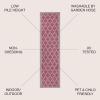 JONATHAN Y Moroccan Trellis Indoor Outdoor Area Rug 3X5 Espresso/Taupe, Trebol Textured Weave for Backyard, Patio, Porch, Easy-Cleaning, High Traffic, Pet-Friendly, Non-Shedding (SMB109B-3)(Fuchsia/Light Gray)