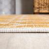 JONATHAN Y Moroccan Trellis Indoor Outdoor Area Rug 3X5 Espresso/Taupe, Trebol Textured Weave for Backyard, Patio, Porch, Easy-Cleaning, High Traffic, Pet-Friendly, Non-Shedding (SMB109B-3)(Yellow/Cream)
