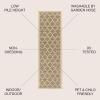 JONATHAN Y Moroccan Trellis Indoor Outdoor Area Rug 3X5 Espresso/Taupe, Trebol Textured Weave for Backyard, Patio, Porch, Easy-Cleaning, High Traffic, Pet-Friendly, Non-Shedding (SMB109B-3)(Brown/Beige)