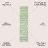 JONATHAN Y Moroccan Trellis Indoor Outdoor Area Rug 3X5 Espresso/Taupe, Trebol Textured Weave for Backyard, Patio, Porch, Easy-Cleaning, High Traffic, Pet-Friendly, Non-Shedding (SMB109B-3)(Cream/Green)