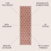 JONATHAN Y Moroccan Trellis Indoor Outdoor Area Rug 3X5 Espresso/Taupe, Trebol Textured Weave for Backyard, Patio, Porch, Easy-Cleaning, High Traffic, Pet-Friendly, Non-Shedding (SMB109B-3)(Red/Beige)