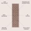 JONATHAN Y Moroccan Trellis Indoor Outdoor Area Rug 3X5 Espresso/Taupe, Trebol Textured Weave for Backyard, Patio, Porch, Easy-Cleaning, High Traffic, Pet-Friendly, Non-Shedding (SMB109B-3)(Espresso/Taupe)