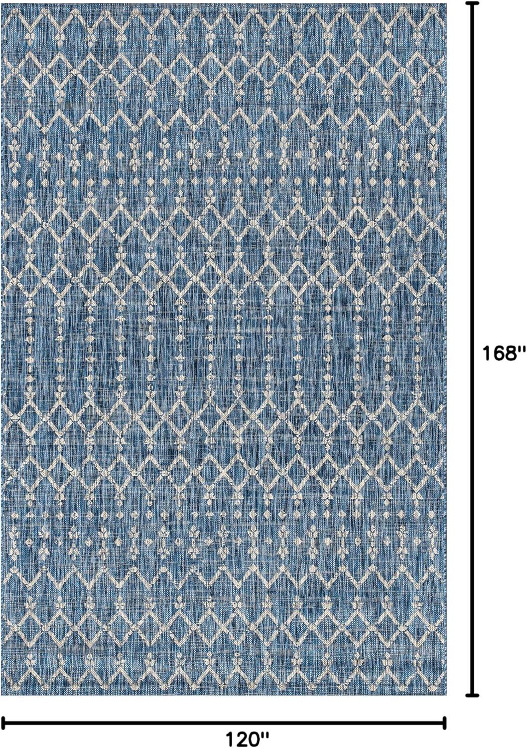 image:imageJONATHAN Y Moroccan Geometric Indoor Outdoor Square Area Rug 5X5 NavyBeige Ourika Textured Weave for Backyard Patio Porch EasyCleaning High Traffic PetFriendly NonShedding SMB108K5SQNavyLight Gray