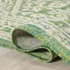 JONATHAN Y Medallion Weave Indoor Outdoor Round Area Rug 5 Ft Yellow/Cream, Sinjuri Textured for Backyard, Patio, Porch, Easy-Cleaning, High Traffic, Pet-Friendly, Non-Shedding (SMB101I-5R)(Cream/Green)