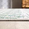 JONATHAN Y Moroccan Geometric Indoor Outdoor Square Area Rug 5X5 Navy/Beige, Ourika Textured Weave for Backyard, Patio, Porch, Easy-Cleaning, High Traffic, Pet-Friendly, Non-Shedding (SMB108K-5SQ)(Green/Ivory)