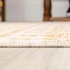 JONATHAN Y Moroccan Geometric Indoor Outdoor Square Area Rug 5X5 Navy/Beige, Ourika Textured Weave for Backyard, Patio, Porch, Easy-Cleaning, High Traffic, Pet-Friendly, Non-Shedding (SMB108K-5SQ)(Cream/Yellow)