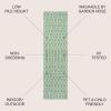 JONATHAN Y Moroccan Geometric Indoor Outdoor Square Area Rug 5X5 Navy/Beige, Ourika Textured Weave for Backyard, Patio, Porch, Easy-Cleaning, High Traffic, Pet-Friendly, Non-Shedding (SMB108K-5SQ)(Green/Cream)