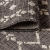 JONATHAN Y Moroccan Geometric Indoor Outdoor Square Area Rug 5X5 Navy/Beige, Ourika Textured Weave for Backyard, Patio, Porch, Easy-Cleaning, High Traffic, Pet-Friendly, Non-Shedding (SMB108K-5SQ)(Black/Gray)