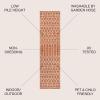 JONATHAN Y Moroccan Geometric Indoor Outdoor Square Area Rug 5X5 Navy/Beige, Ourika Textured Weave for Backyard, Patio, Porch, Easy-Cleaning, High Traffic, Pet-Friendly, Non-Shedding (SMB108K-5SQ)(Orange/Cream)