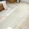 JONATHAN Y Moroccan Geometric Indoor Outdoor Square Area Rug 5X5 Navy/Beige, Ourika Textured Weave for Backyard, Patio, Porch, Easy-Cleaning, High Traffic, Pet-Friendly, Non-Shedding (SMB108K-5SQ)(Cream/Green)