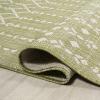 JONATHAN Y Moroccan Geometric Indoor Outdoor Square Area Rug 5X5 Navy/Beige, Ourika Textured Weave for Backyard, Patio, Porch, Easy-Cleaning, High Traffic, Pet-Friendly, Non-Shedding (SMB108K-5SQ)(Light Green/Cream)