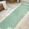 JONATHAN Y Moroccan Geometric Indoor Outdoor Square Area Rug 5X5 Navy/Beige, Ourika Textured Weave for Backyard, Patio, Porch, Easy-Cleaning, High Traffic, Pet-Friendly, Non-Shedding (SMB108K-5SQ)(Green/Cream)
