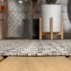 JONATHAN Y Moroccan Geometric Indoor Outdoor Square Area Rug 5X5 Navy/Beige, Ourika Textured Weave for Backyard, Patio, Porch, Easy-Cleaning, High Traffic, Pet-Friendly, Non-Shedding (SMB108K-5SQ)(Light Gray/Black)