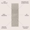 JONATHAN Y Moroccan Geometric Indoor Outdoor Square Area Rug 5X5 Navy/Beige, Ourika Textured Weave for Backyard, Patio, Porch, Easy-Cleaning, High Traffic, Pet-Friendly, Non-Shedding (SMB108K-5SQ)(Light Gray/Black)
