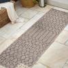 JONATHAN Y Moroccan Geometric Indoor Outdoor Square Area Rug 5X5 Navy/Beige, Ourika Textured Weave for Backyard, Patio, Porch, Easy-Cleaning, High Traffic, Pet-Friendly, Non-Shedding (SMB108K-5SQ)(Natural/Black)