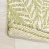 JONATHAN Y Palm Frond Indoor Outdoor Round Area Rug 5 Ft Cream/Green, Nevis for Backyard, Patio, Porch, Easy-Cleaning, High Traffic, Pet-Friendly, Non-Shedding (SMB119G-5R)(Green/Cream)