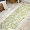 JONATHAN Y Palm Frond Indoor Outdoor Round Area Rug 5 Ft Cream/Green, Nevis for Backyard, Patio, Porch, Easy-Cleaning, High Traffic, Pet-Friendly, Non-Shedding (SMB119G-5R)(Green/Cream)