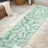 JONATHAN Y Palm Frond Indoor Outdoor Round Area Rug 5 Ft Cream/Green, Nevis for Backyard, Patio, Porch, Easy-Cleaning, High Traffic, Pet-Friendly, Non-Shedding (SMB119G-5R)(Cream/Green)