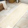 JONATHAN Y Vintage Filigree Indoor Outdoor Round Area Rug 5 Ft Yellow/Cream, Charleston Textured Weave for Backyard, Patio, Porch, Easy-Cleaning, High Traffic, Pet-Friendly, Non-Shedding (SMB106L-5R)(Cream/Yellow)