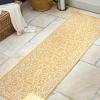 JONATHAN Y Vintage Filigree Indoor Outdoor Round Area Rug 5 Ft Yellow/Cream, Charleston Textured Weave for Backyard, Patio, Porch, Easy-Cleaning, High Traffic, Pet-Friendly, Non-Shedding (SMB106L-5R)(Yellow/Cream)