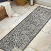 JONATHAN Y Boho Medallion Indoor Outdoor Area Rug 3X5 Fuchsia/Light Gray, Malta Textured Weave for Backyard, Patio, Porch, Easy-Cleaning, High Traffic, Pet-Friendly, Non-Shedding (SMB104E-3)(Black/Gray)