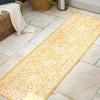 JONATHAN Y Boho Medallion Indoor Outdoor Area Rug 3X5 Fuchsia/Light Gray, Malta Textured Weave for Backyard, Patio, Porch, Easy-Cleaning, High Traffic, Pet-Friendly, Non-Shedding (SMB104E-3)(Yellow/Cream)
