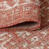 JONATHAN Y Boho Medallion Indoor Outdoor Area Rug 3X5 Fuchsia/Light Gray, Malta Textured Weave for Backyard, Patio, Porch, Easy-Cleaning, High Traffic, Pet-Friendly, Non-Shedding (SMB104E-3)(Red/Taupe)