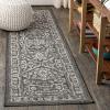 JONATHAN Y Boho Medallion Indoor Outdoor Area Rug 3X5 Fuchsia/Light Gray, Malta Textured Weave for Backyard, Patio, Porch, Easy-Cleaning, High Traffic, Pet-Friendly, Non-Shedding (SMB104E-3)(Black/Gray)