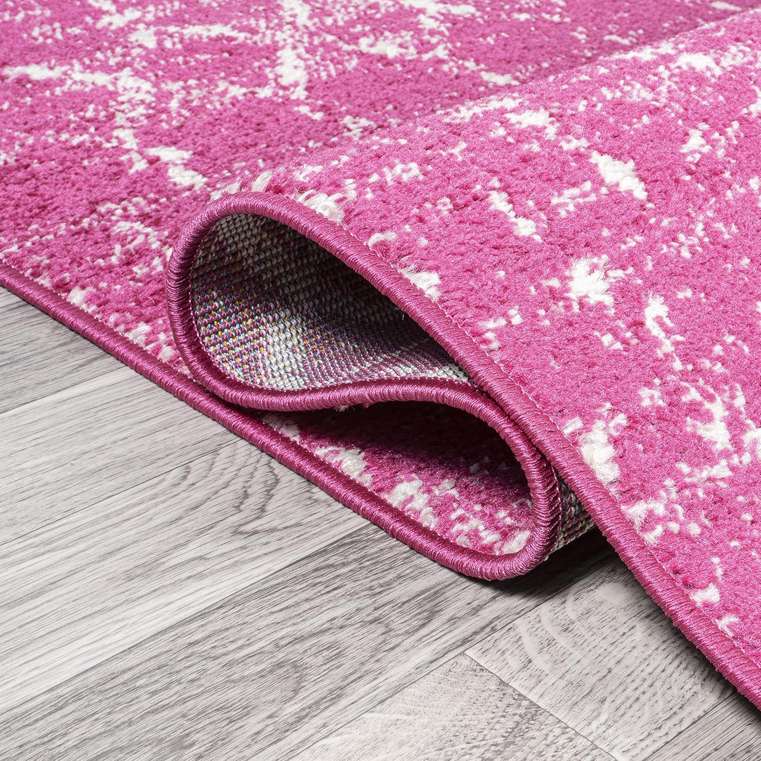 image:imageJONATHAN Y Boho Vintage Diamond CreamNavy Indoor Area Rug 9X12 ft Moroccan Hype for Living Room Bedroom Kitchen Office EasyCleaning High Traffic PetFriendly NonShedding MOH101F9FuchsiaIvory