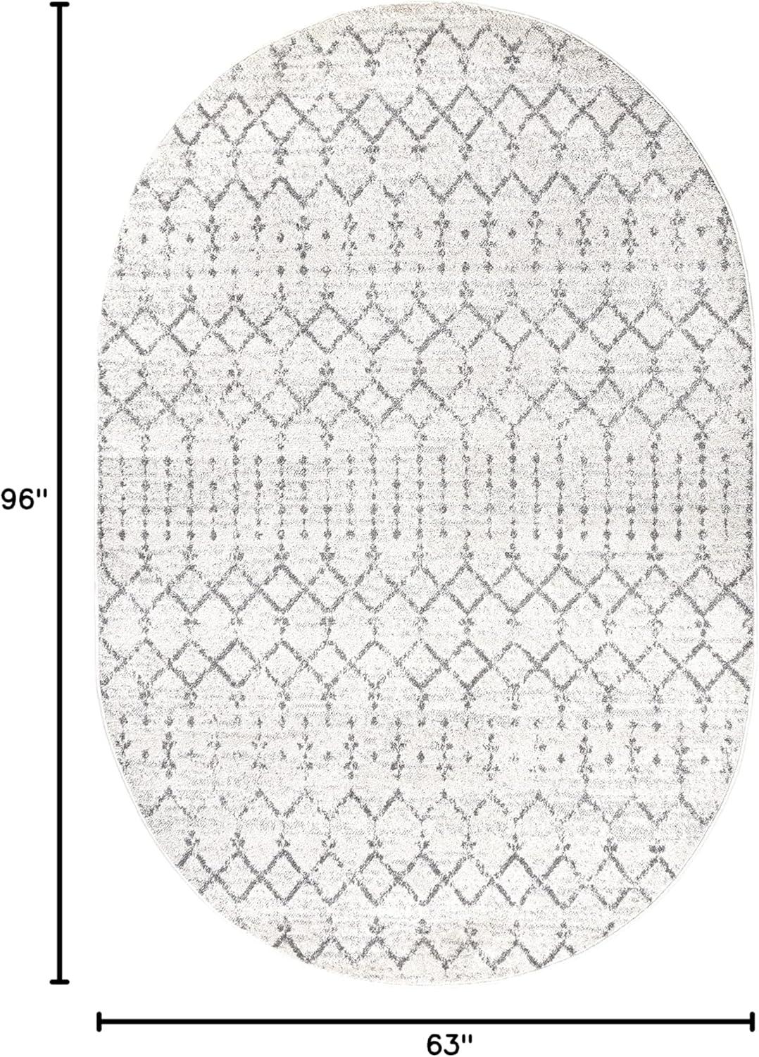 image:imageJONATHAN Y Boho Vintage Diamond CreamNavy Indoor Area Rug 9X12 ft Moroccan Hype for Living Room Bedroom Kitchen Office EasyCleaning High Traffic PetFriendly NonShedding MOH101F9CreamGray