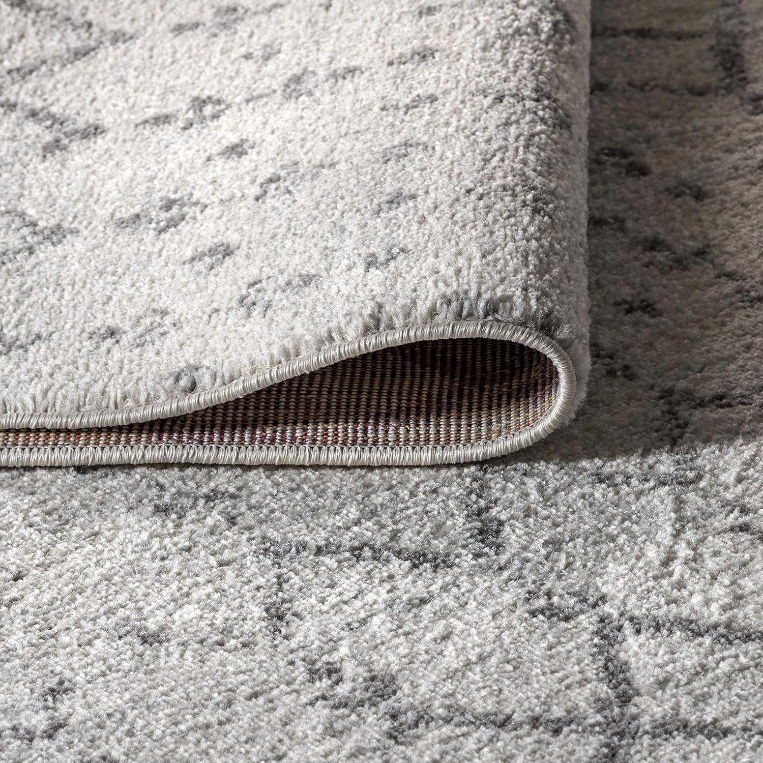 image:imageJONATHAN Y Boho Vintage Diamond CreamNavy Indoor Area Rug 9X12 ft Moroccan Hype for Living Room Bedroom Kitchen Office EasyCleaning High Traffic PetFriendly NonShedding MOH101F9CreamGray