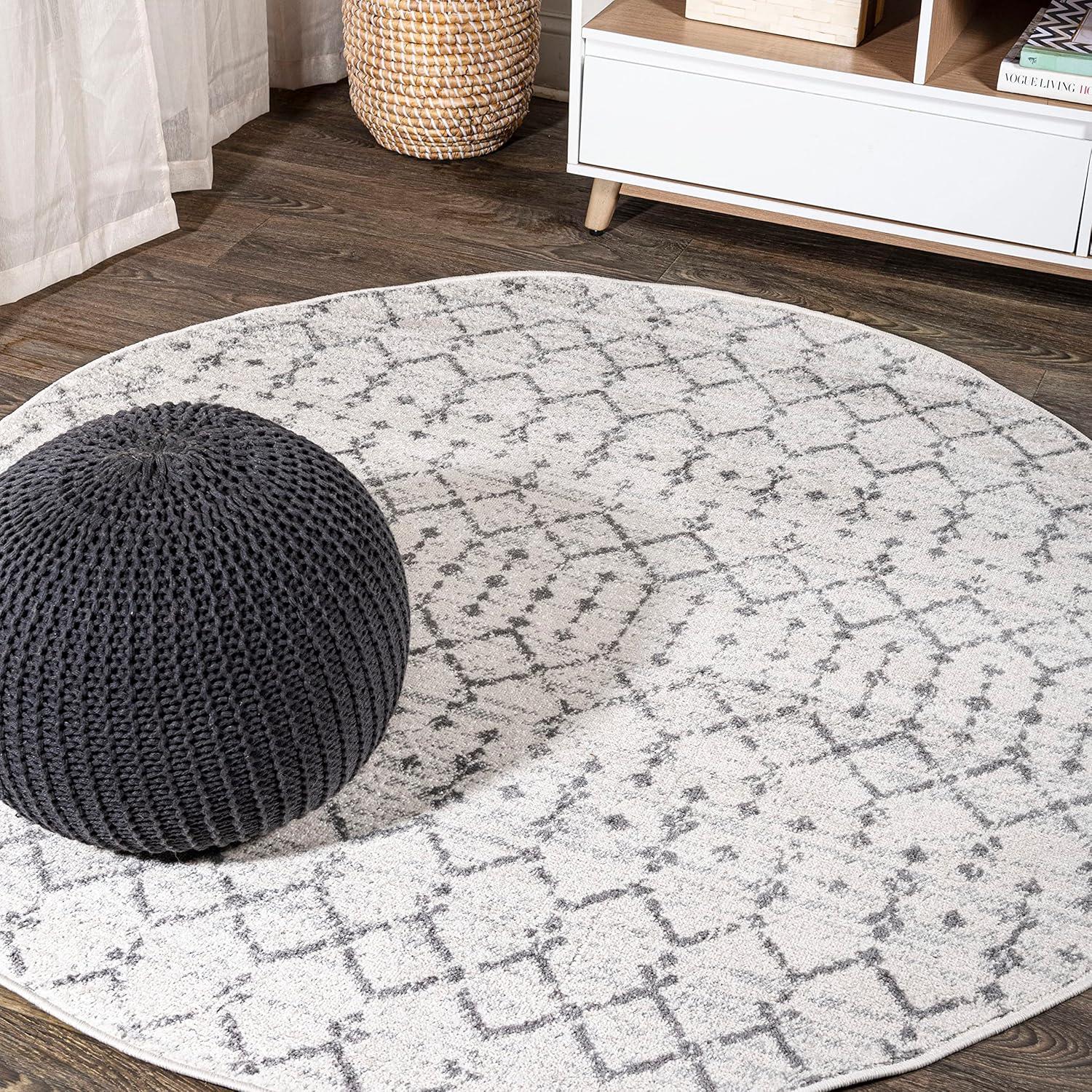image:imageJONATHAN Y Boho Vintage Diamond CreamNavy Indoor Area Rug 9X12 ft Moroccan Hype for Living Room Bedroom Kitchen Office EasyCleaning High Traffic PetFriendly NonShedding MOH101F9CreamGray