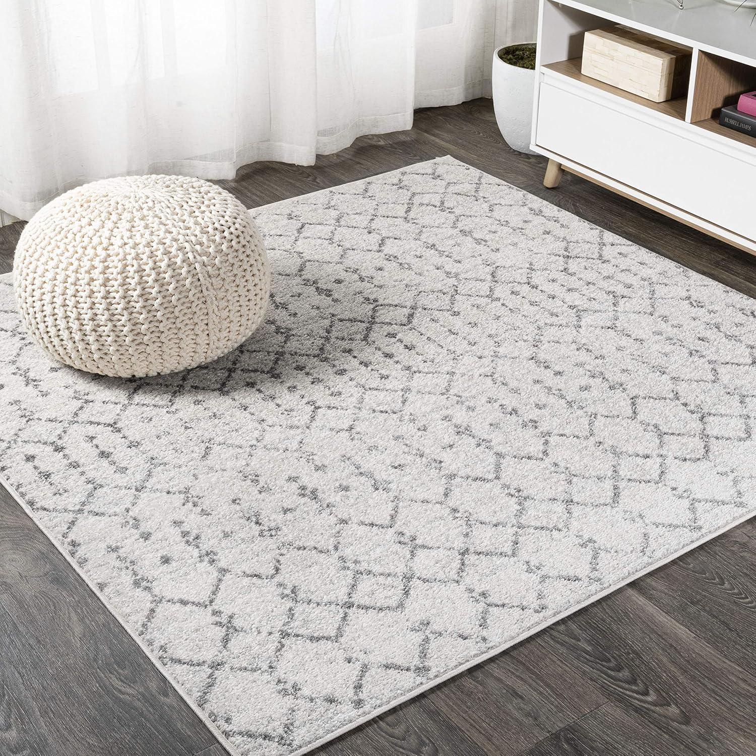 image:imageJONATHAN Y Boho Vintage Diamond CreamNavy Indoor Area Rug 9X12 ft Moroccan Hype for Living Room Bedroom Kitchen Office EasyCleaning High Traffic PetFriendly NonShedding MOH101F9CreamGray