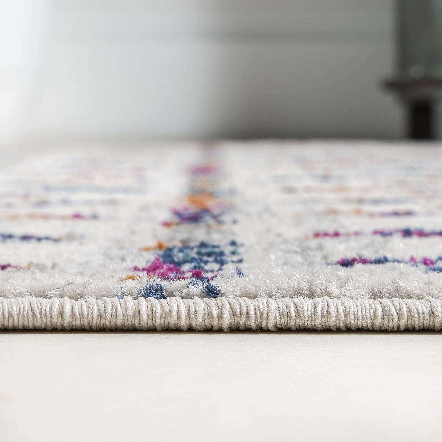 image:imageJONATHAN Y Boho Vintage Diamond CreamNavy Indoor Area Rug 9X12 ft Moroccan Hype for Living Room Bedroom Kitchen Office EasyCleaning High Traffic PetFriendly NonShedding MOH101F9CreamMulti