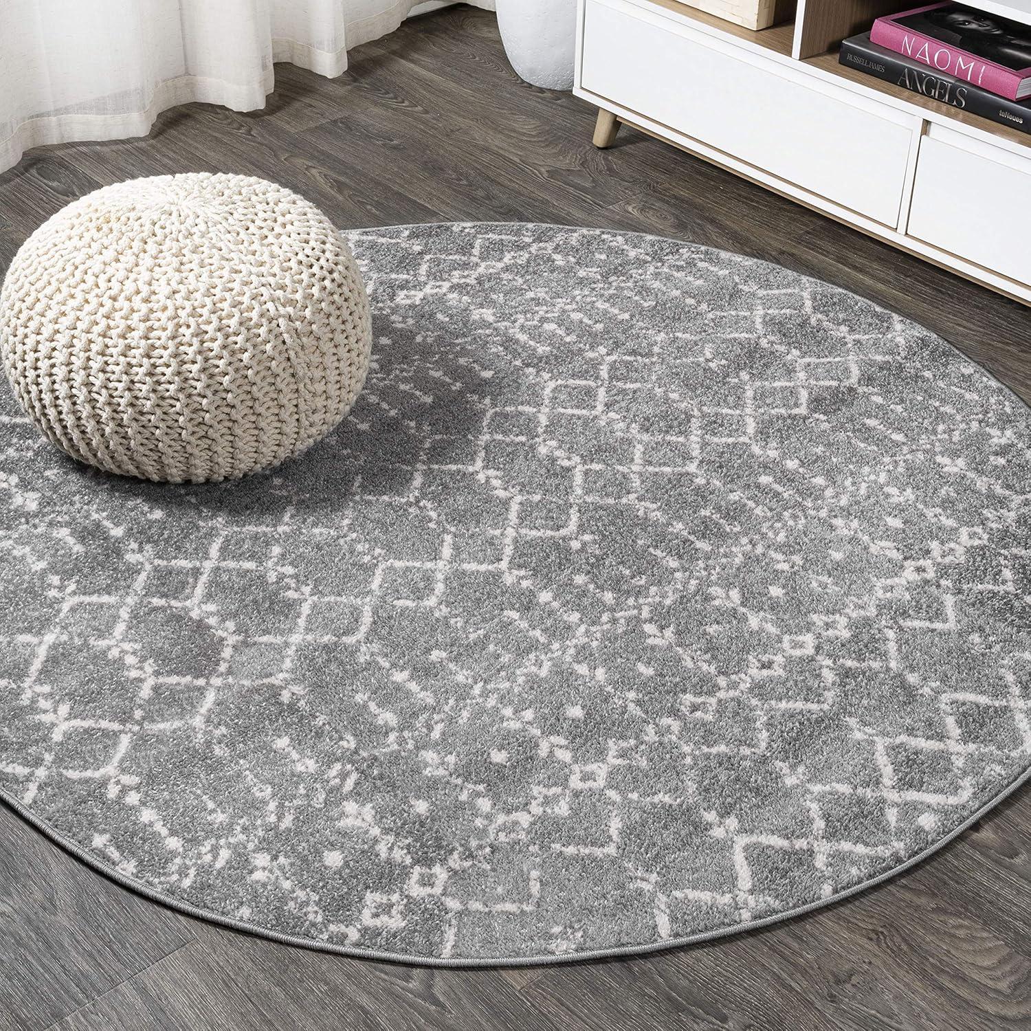 image:imageJONATHAN Y Boho Vintage Diamond CreamNavy Indoor Area Rug 9X12 ft Moroccan Hype for Living Room Bedroom Kitchen Office EasyCleaning High Traffic PetFriendly NonShedding MOH101F9GrayIvory