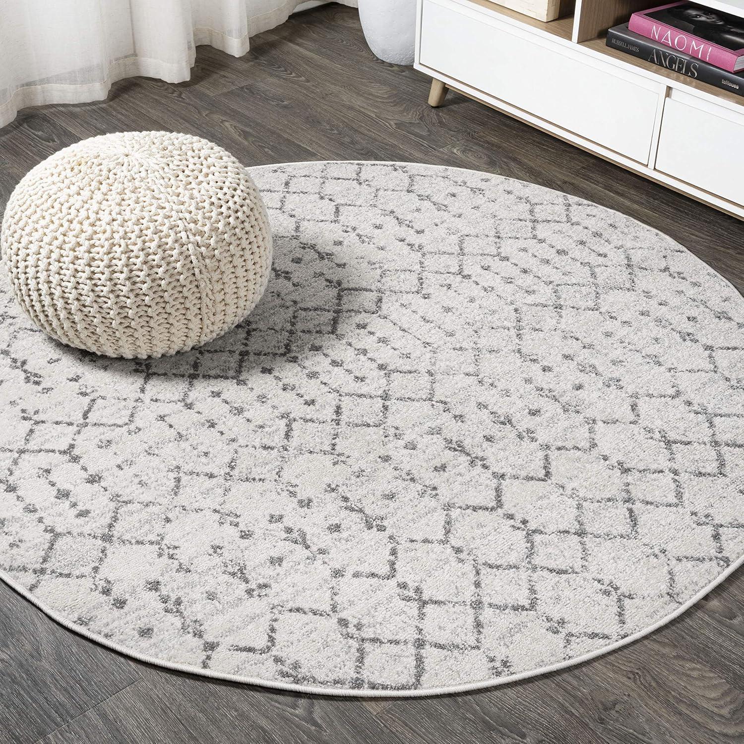 image:imageJONATHAN Y Boho Vintage Diamond CreamNavy Indoor Area Rug 9X12 ft Moroccan Hype for Living Room Bedroom Kitchen Office EasyCleaning High Traffic PetFriendly NonShedding MOH101F9CreamGray