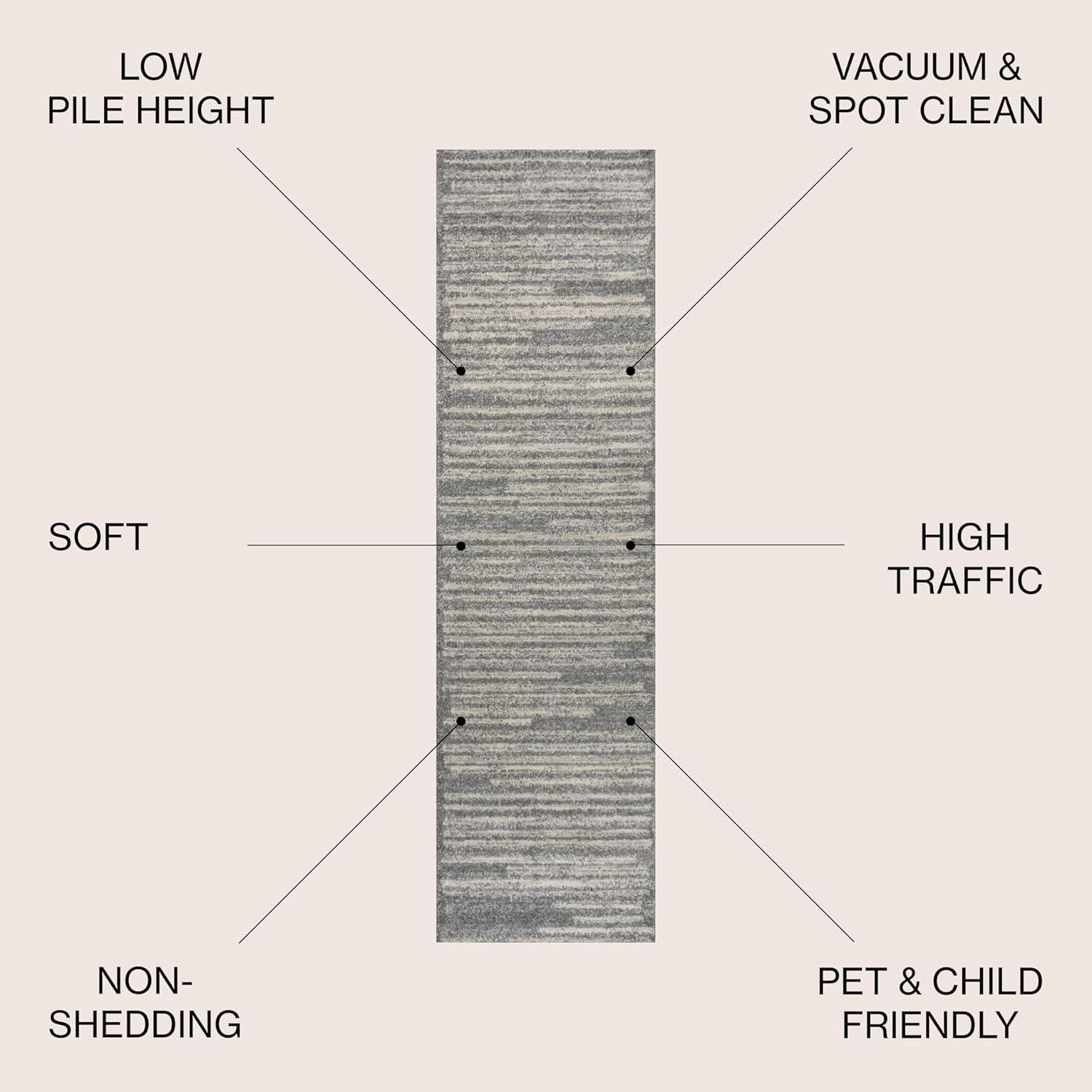 image:imageJONATHAN Y Khalil Modern Berber Stripe CreamBlack Indoor Area Rug 10x13 Contemporary Bohemian EasyCleaning for Living Room Bedroom Kitchen Pet Friendly NonShedding MOH207A13GrayCream