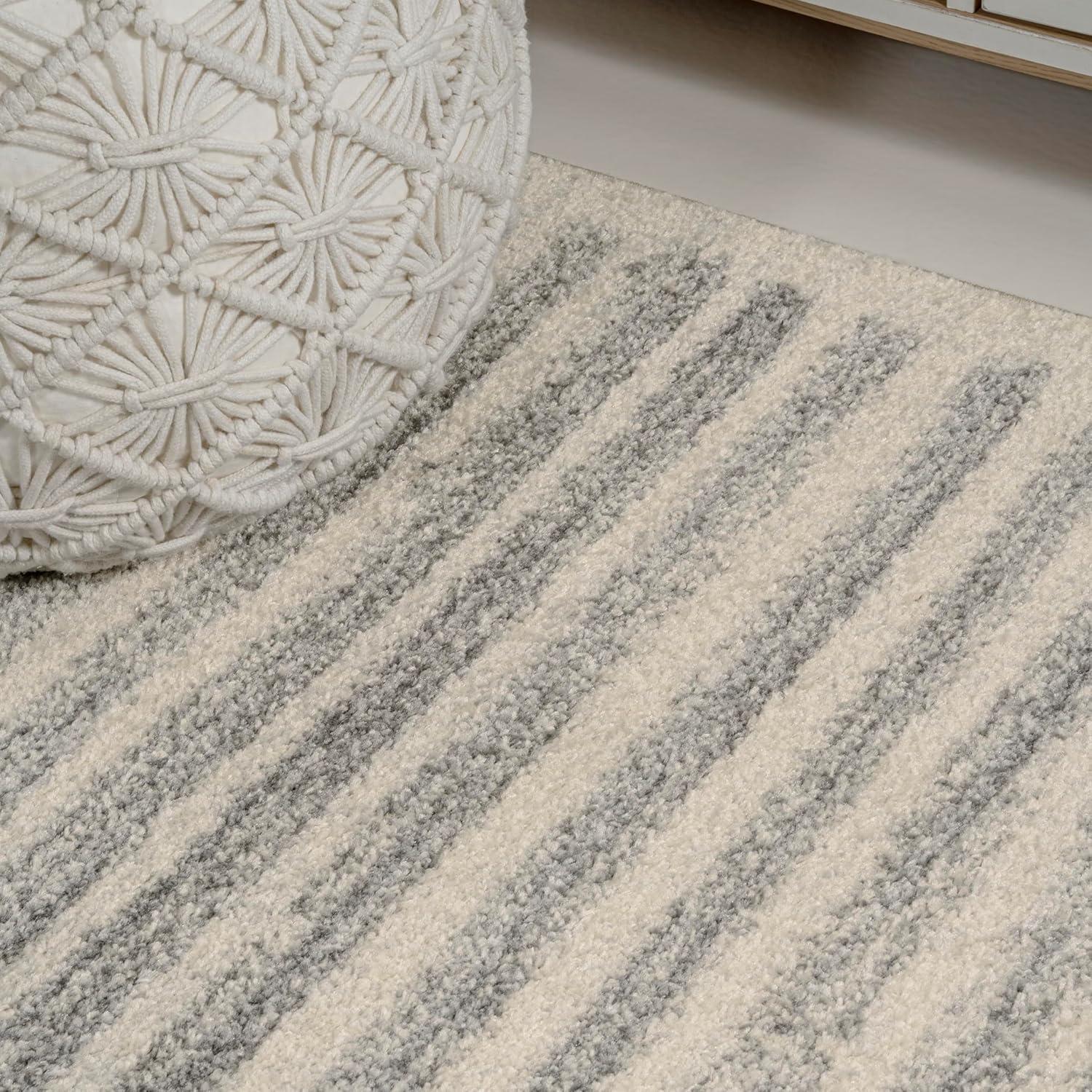 image:imageJONATHAN Y Khalil Modern Berber Stripe CreamBlack Indoor Area Rug 10x13 Contemporary Bohemian EasyCleaning for Living Room Bedroom Kitchen Pet Friendly NonShedding MOH207A13CreamGray