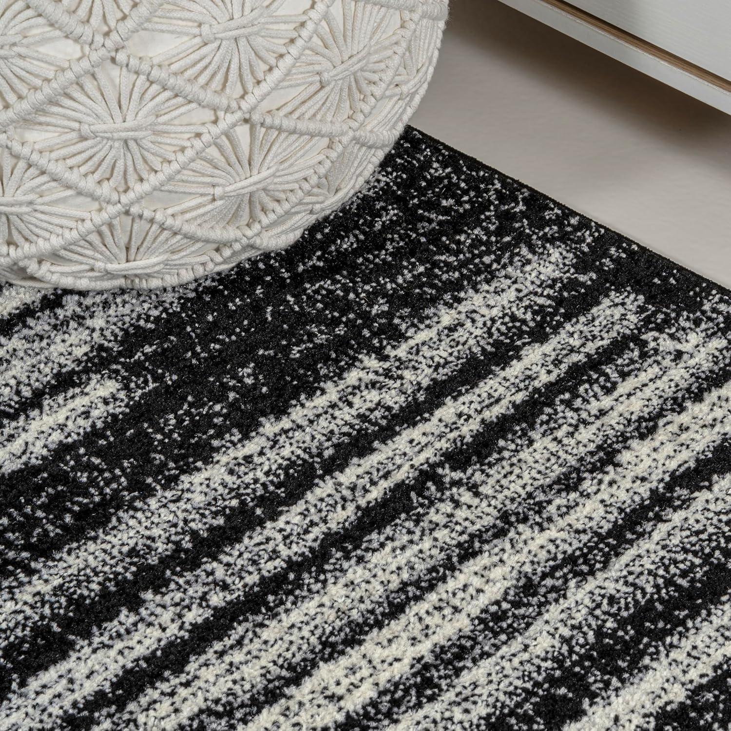 image:imageJONATHAN Y Khalil Modern Berber Stripe CreamBlack Indoor Area Rug 10x13 Contemporary Bohemian EasyCleaning for Living Room Bedroom Kitchen Pet Friendly NonShedding MOH207A13BlackCream