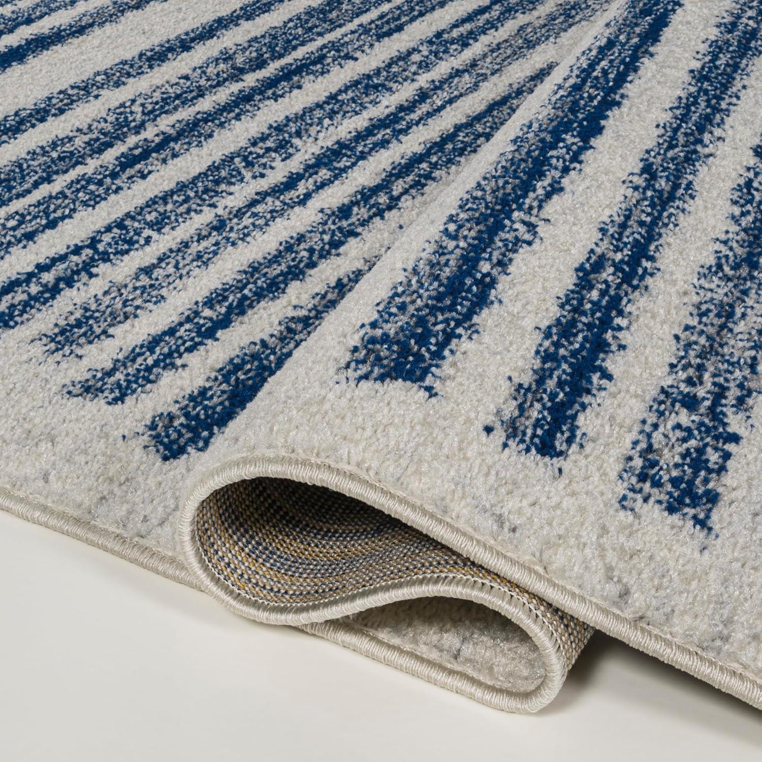 image:imageJONATHAN Y Khalil Modern Berber Stripe CreamBlack Indoor Area Rug 10x13 Contemporary Bohemian EasyCleaning for Living Room Bedroom Kitchen Pet Friendly NonShedding MOH207A13CreamNavy