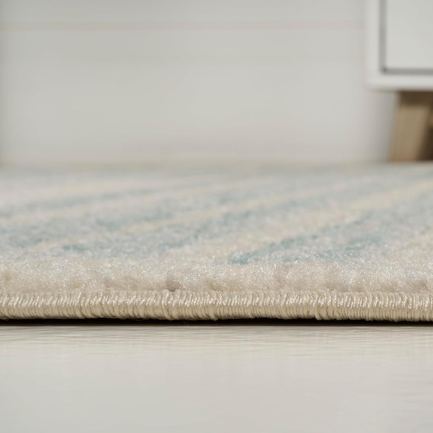 image:imageJONATHAN Y Khalil Modern Berber Stripe CreamBlack Indoor Area Rug 10x13 Contemporary Bohemian EasyCleaning for Living Room Bedroom Kitchen Pet Friendly NonShedding MOH207A13CreamTurquoise