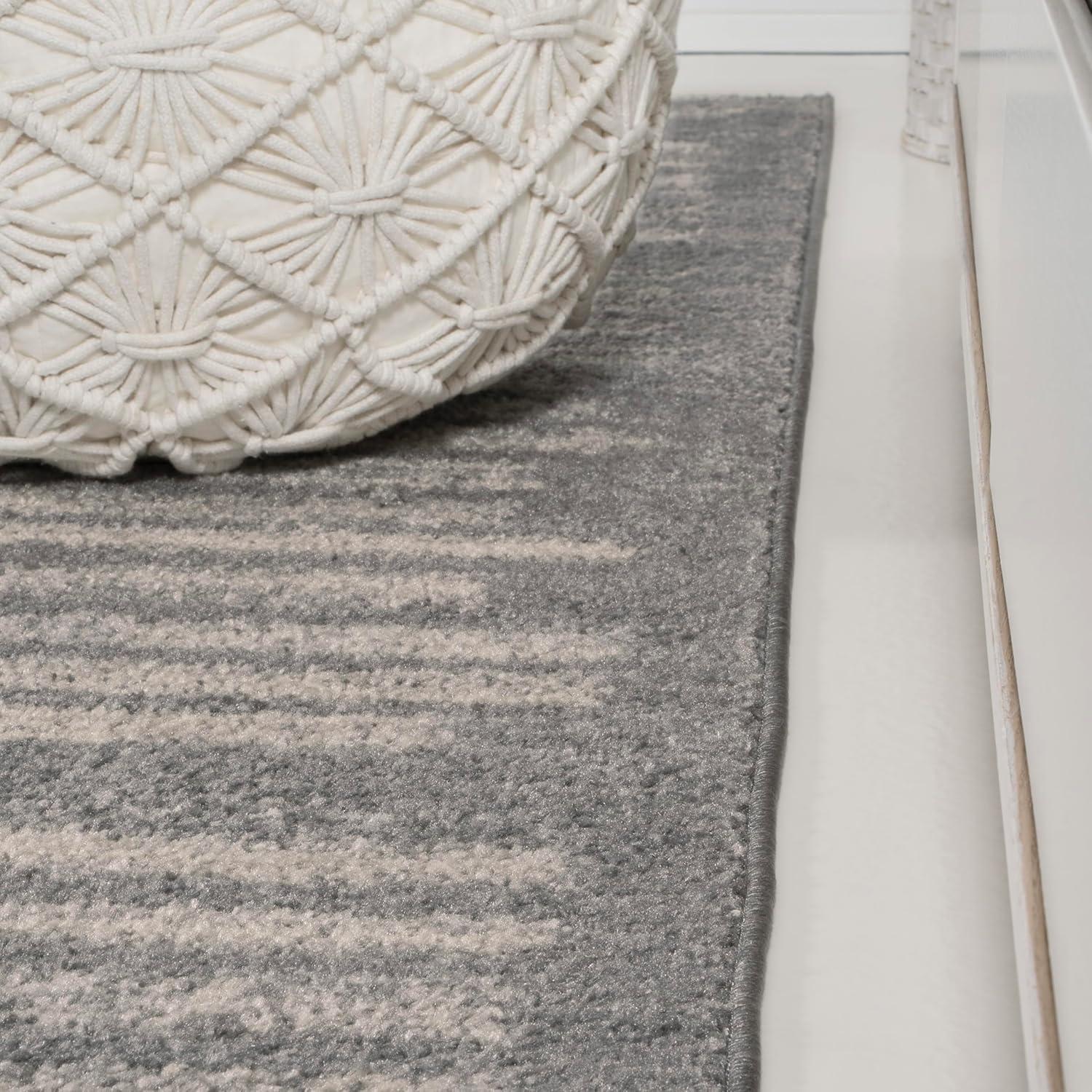 image:imageJONATHAN Y Khalil Modern Berber Stripe CreamBlack Indoor Area Rug 10x13 Contemporary Bohemian EasyCleaning for Living Room Bedroom Kitchen Pet Friendly NonShedding MOH207A13GrayCream