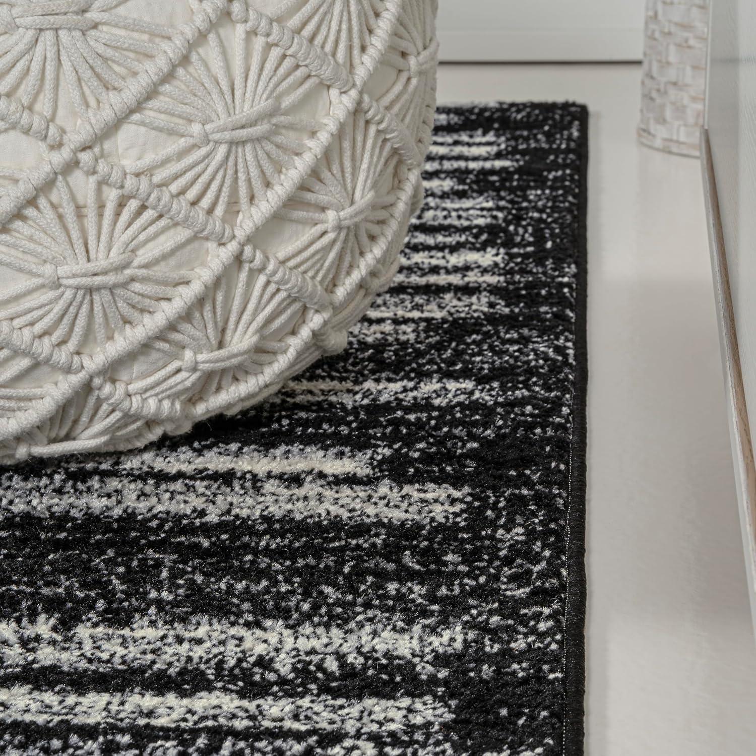 image:imageJONATHAN Y Khalil Modern Berber Stripe CreamBlack Indoor Area Rug 10x13 Contemporary Bohemian EasyCleaning for Living Room Bedroom Kitchen Pet Friendly NonShedding MOH207A13BlackCream