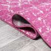 JONATHAN Y Boho Vintage Diamond Cream/Navy Indoor Area Rug 9X12 ft, Moroccan Hype for Living Room, Bedroom, Kitchen, Office, Easy-Cleaning, High Traffic, Pet-Friendly, Non-Shedding (MOH101F-9)(Fuchsia/Ivory)
