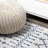 JONATHAN Y Boho Vintage Diamond Cream/Navy Indoor Area Rug 9X12 ft, Moroccan Hype for Living Room, Bedroom, Kitchen, Office, Easy-Cleaning, High Traffic, Pet-Friendly, Non-Shedding (MOH101F-9)(Cream/Navy)