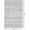 JONATHAN Y Boho Vintage Diamond Cream/Navy Indoor Area Rug 9X12 ft, Moroccan Hype for Living Room, Bedroom, Kitchen, Office, Easy-Cleaning, High Traffic, Pet-Friendly, Non-Shedding (MOH101F-9)(Cream/Gray)