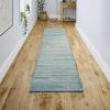 JONATHAN Y Khalil Modern Berber Stripe Cream/Black Indoor Area Rug, 10×13, Contemporary, Bohemian, Easy-Cleaning for Living Room, Bedroom, Kitchen, Pet Friendly, Non-Shedding (MOH207A-13)(Turquoise/Cream)