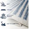 JONATHAN Y Khalil Modern Berber Stripe Cream/Black Indoor Area Rug, 10×13, Contemporary, Bohemian, Easy-Cleaning for Living Room, Bedroom, Kitchen, Pet Friendly, Non-Shedding (MOH207A-13)(Cream/Navy)