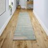 JONATHAN Y Khalil Modern Berber Stripe Cream/Black Indoor Area Rug, 10×13, Contemporary, Bohemian, Easy-Cleaning for Living Room, Bedroom, Kitchen, Pet Friendly, Non-Shedding (MOH207A-13)(Cream/Turquoise)